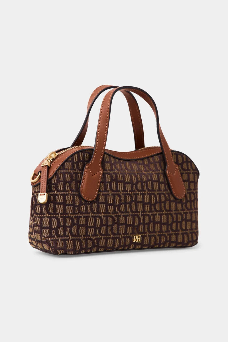 Pedro del Hierro Logo mini handbag Brown