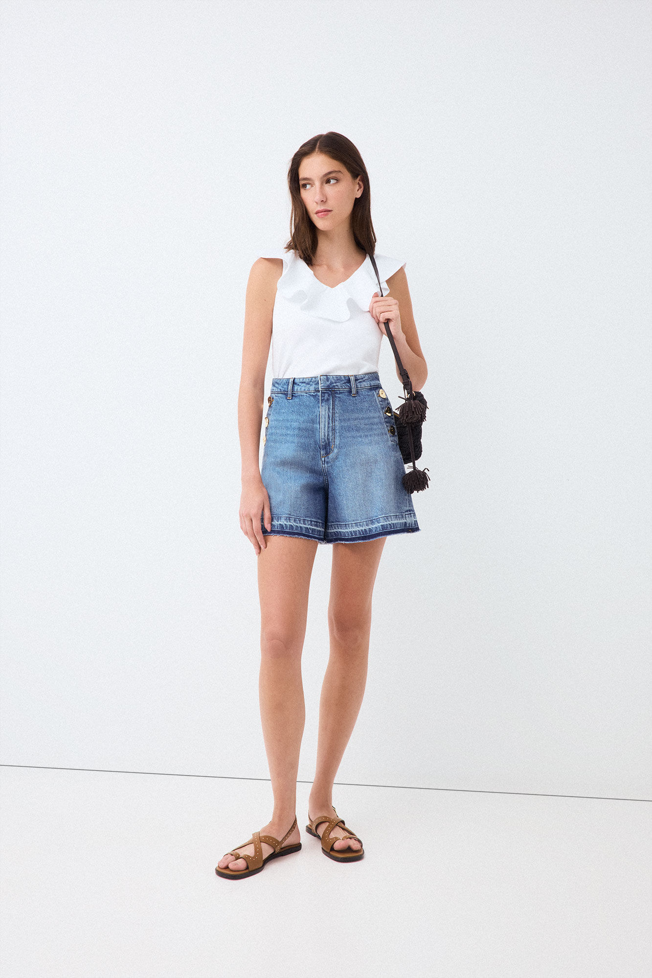 Pedro del Hierro Denim Bermuda shorts