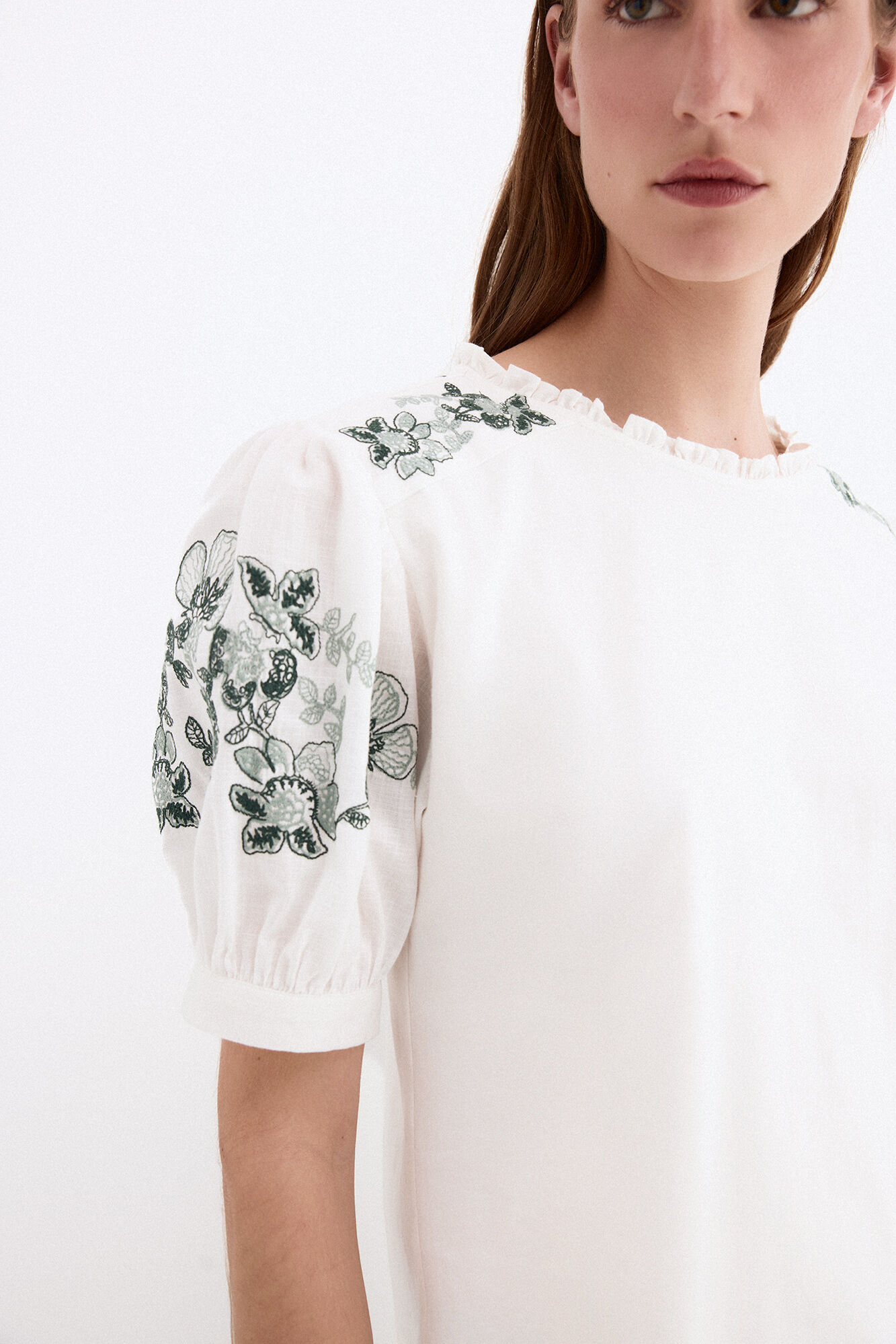 Pedro del Hierro Embroidered combined T-shirt