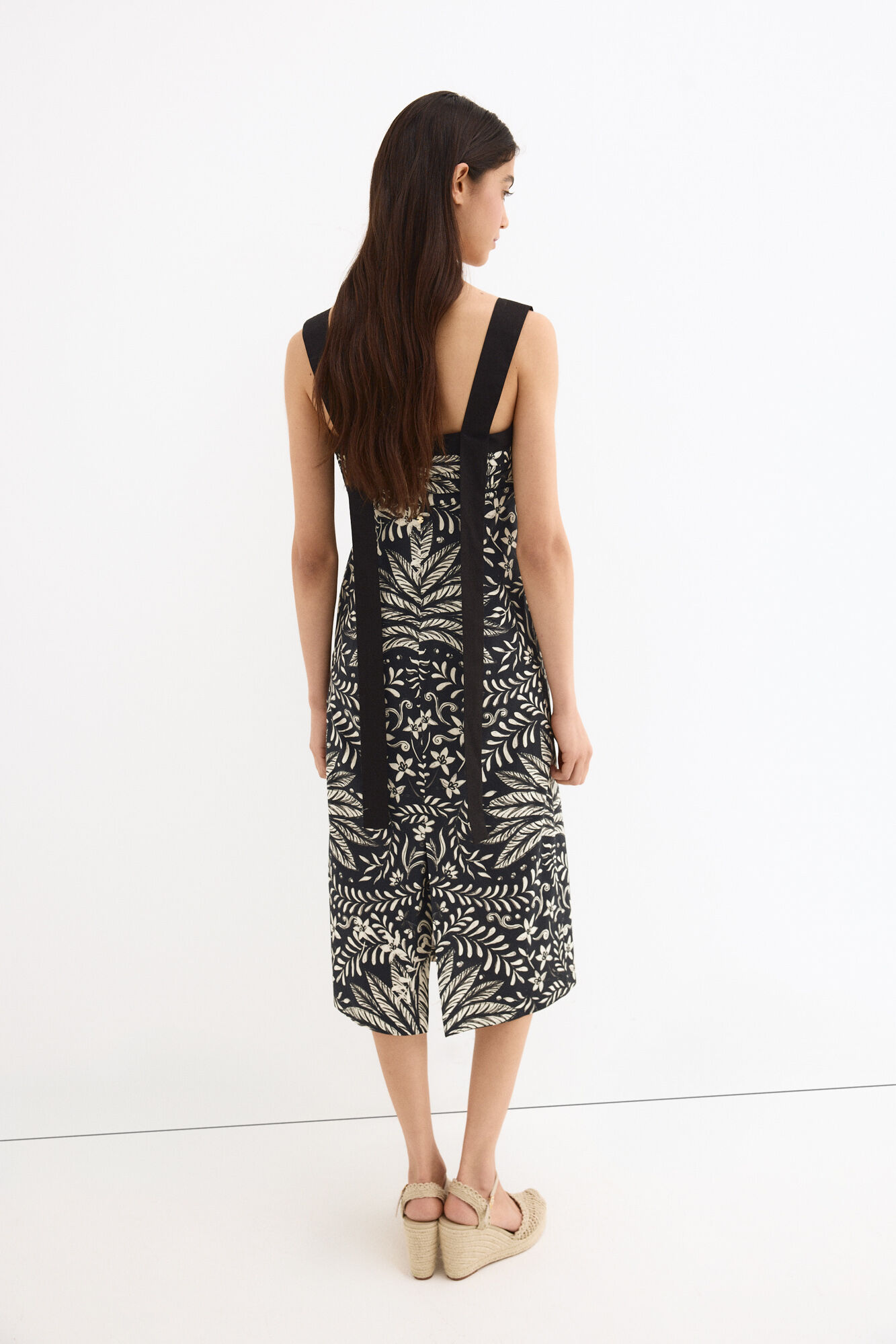 Pedro del Hierro Fitted cotton dress Grey