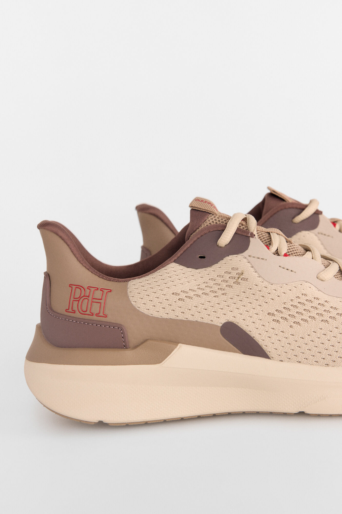 Pedro del Hierro Textile shoe with laces Brown