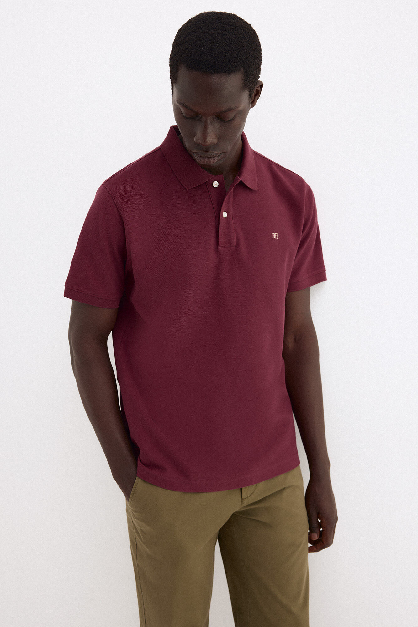 Pedro del Hierro Polo b&aacute;sico em piqu&eacute;
