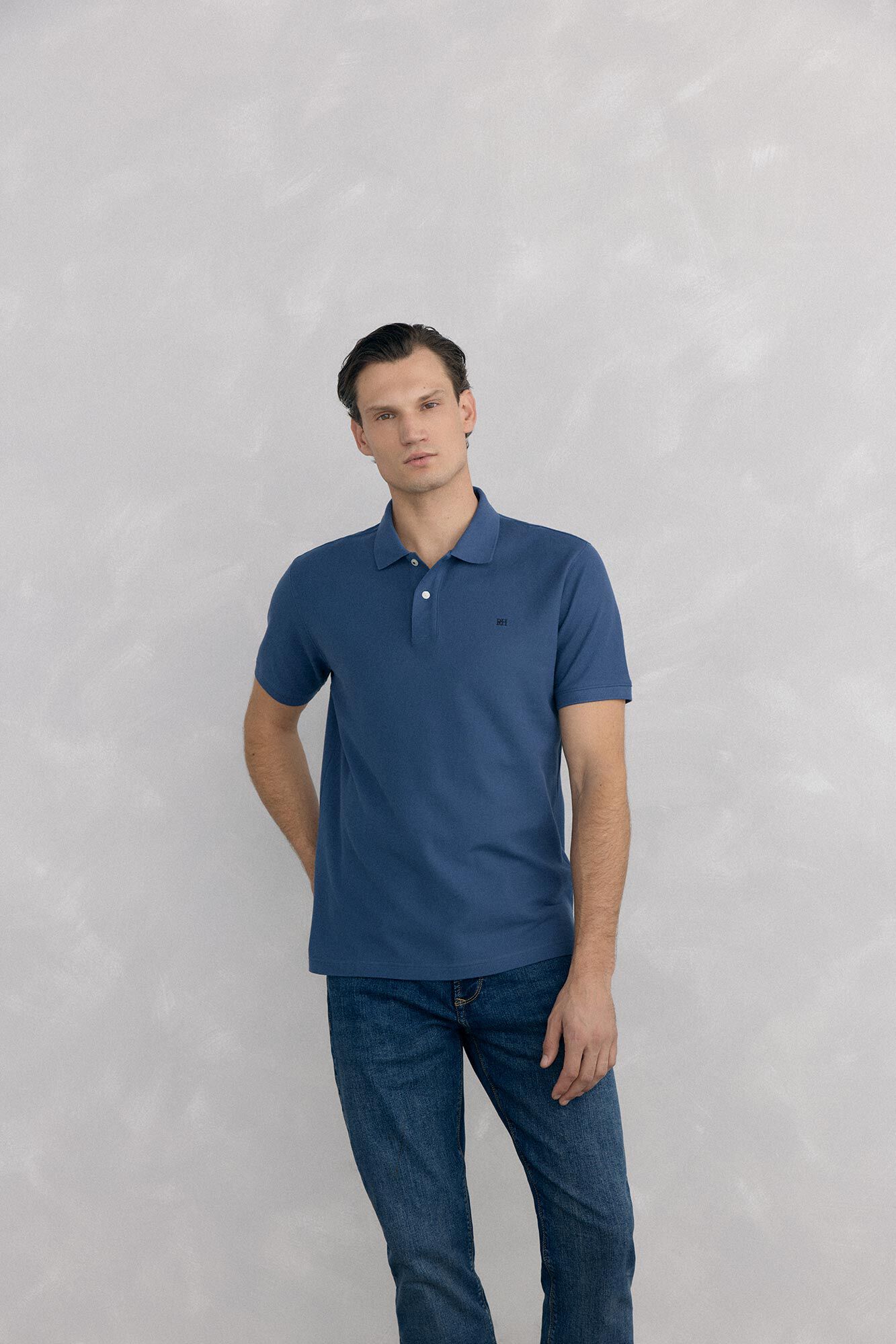 Pedro del Hierro Polo b&aacute;sico em piqu&eacute;