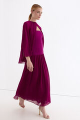 Pedro del Hierro Strapless dress with cape detail Purple