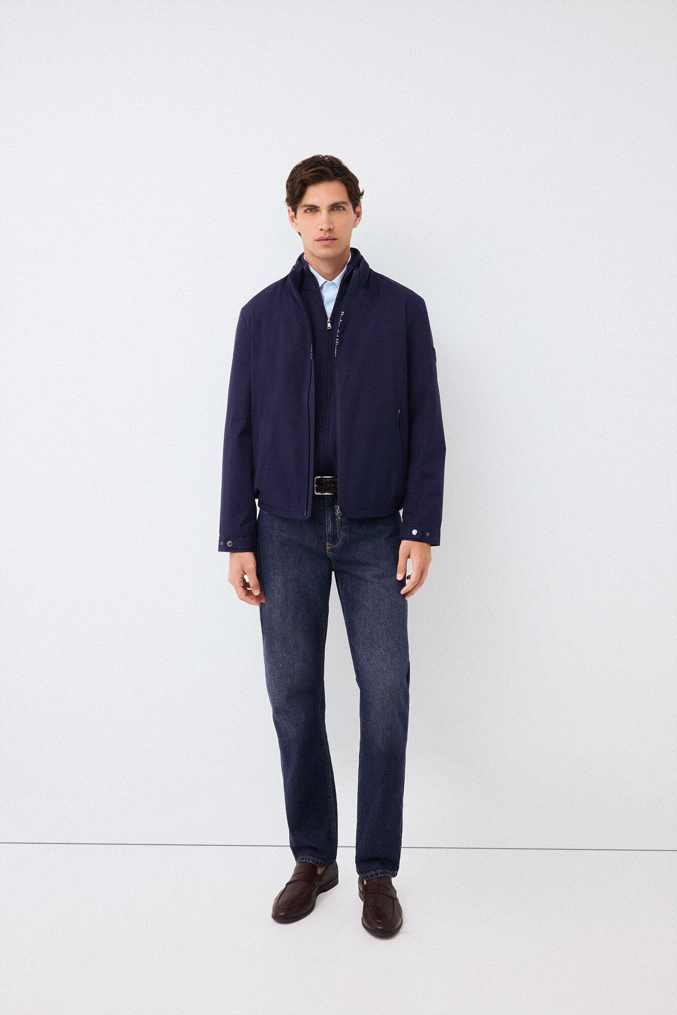 Pedro del Hierro Lightweight technical jacket Blue