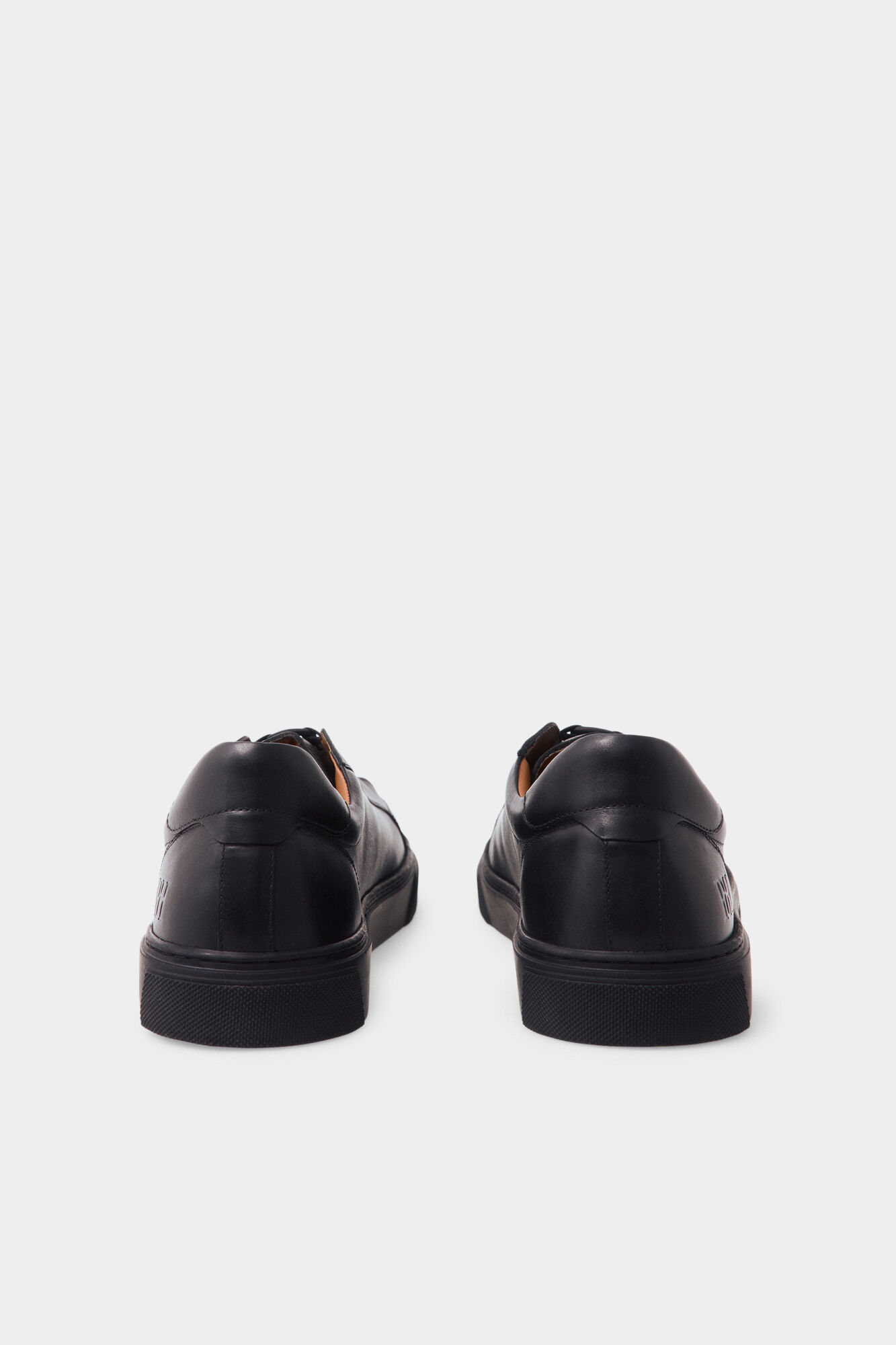 Pedro del Hierro Leather sports shoe with toe cap Black