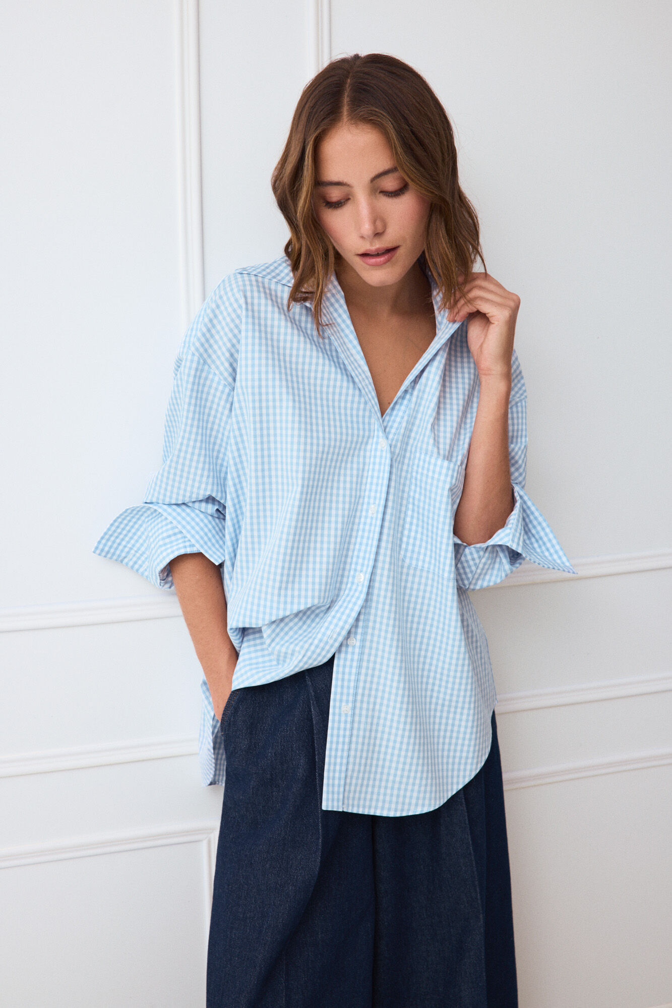 TFP by Tamara Falc&oacute; Gingham print shirt