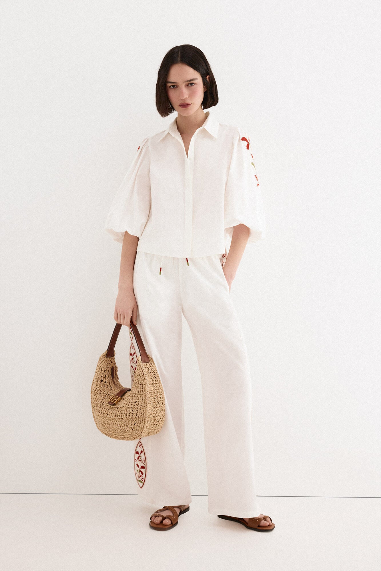 TFP by Tamara Falc&oacute; Floral embroidered blouse