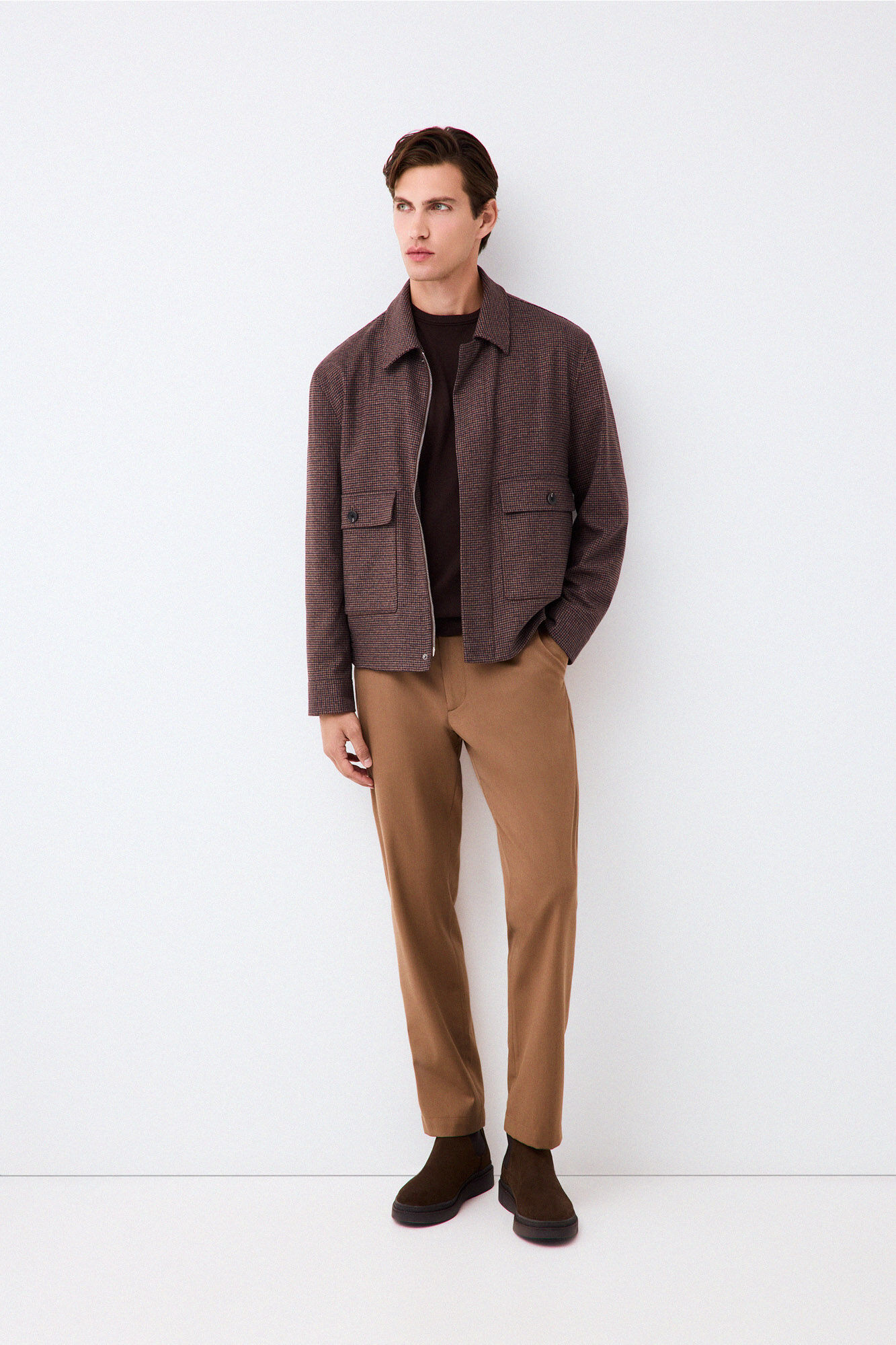 Pedro del Hierro Tapered elasticated trousers