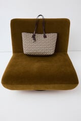 Pedro del Hierro Mala tote bag com logo Beige