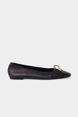 Pedro del Hierro Leather ballet flats Black