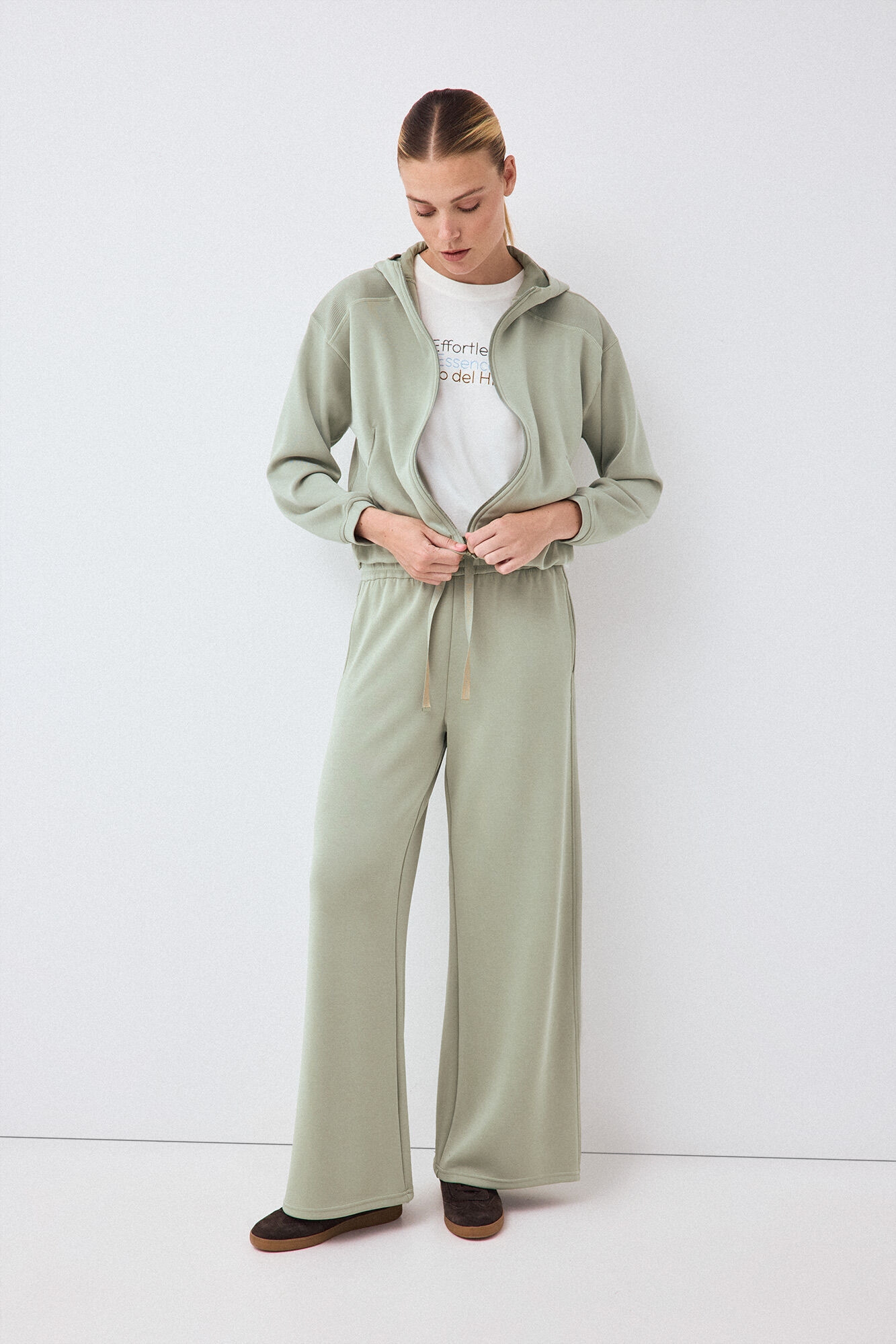 Pedro del Hierro Soft touch flare trousers