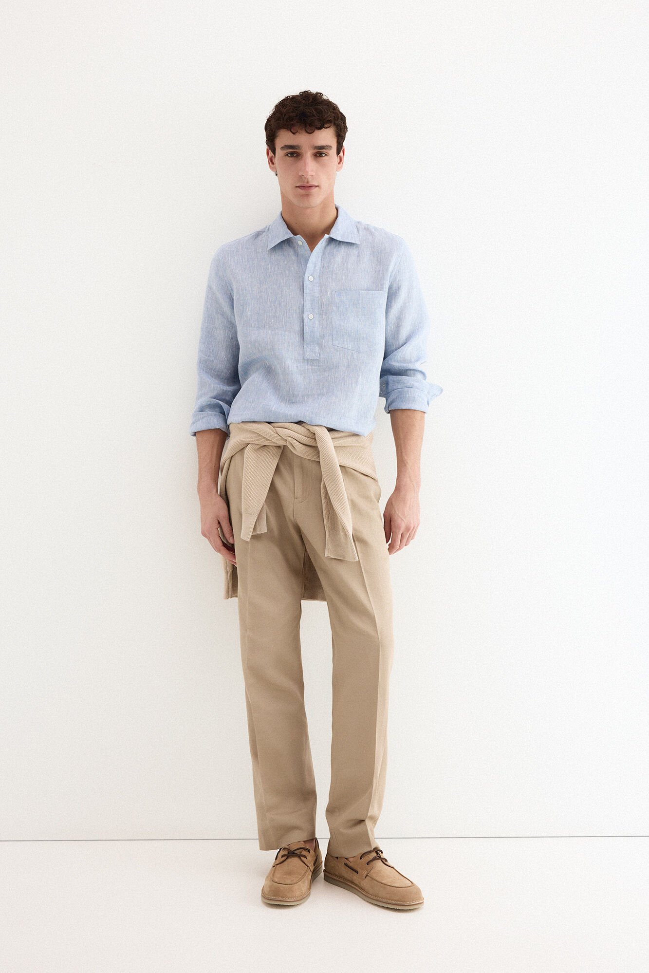 Pedro del Hierro Plain linen T-shirt