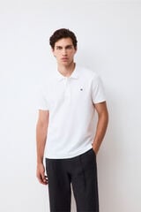 Pedro del Hierro Piqu&eacute; slim fit polo shirt White