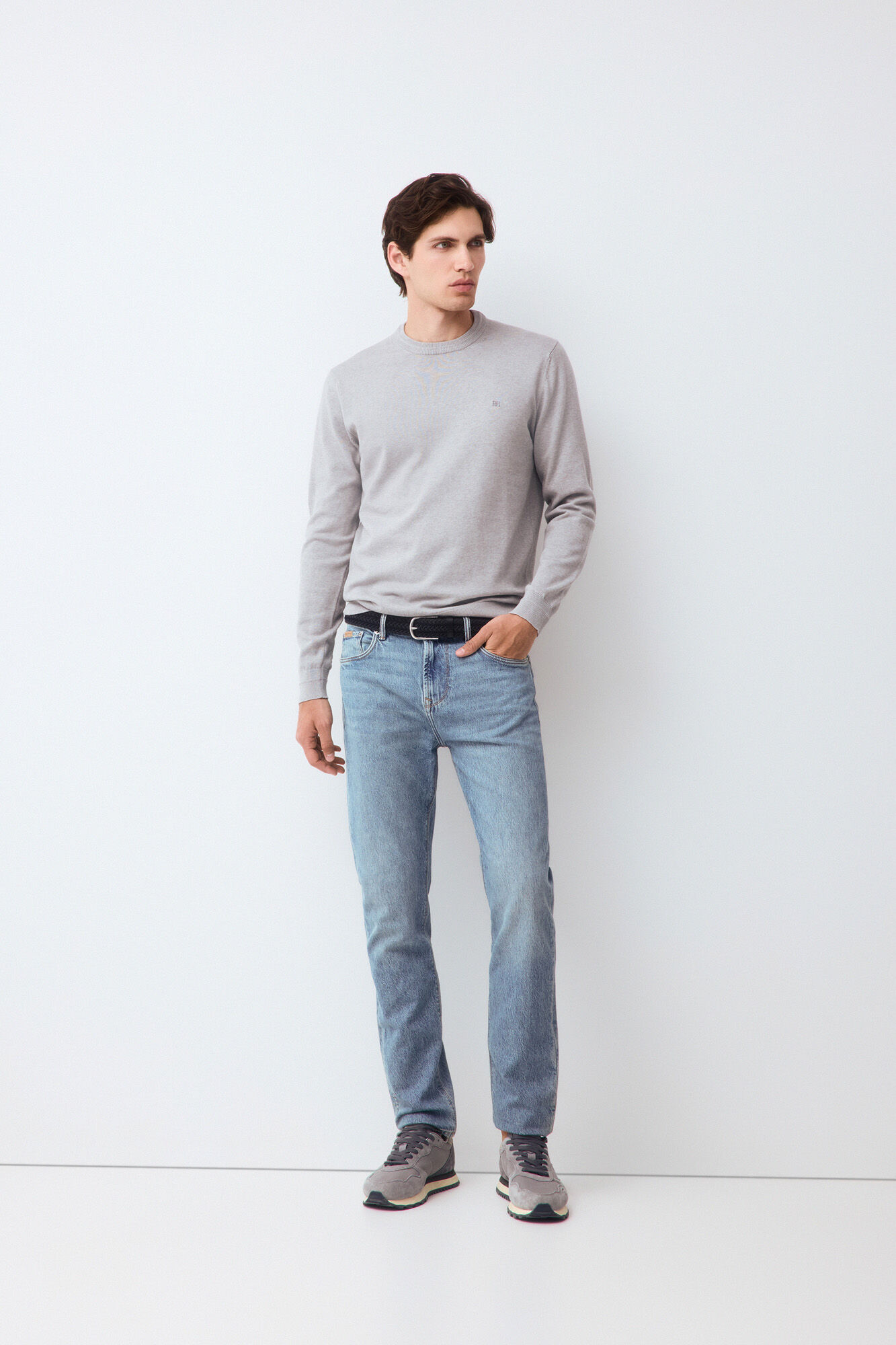 Pedro del Hierro Fine knit premium cotton jumper
