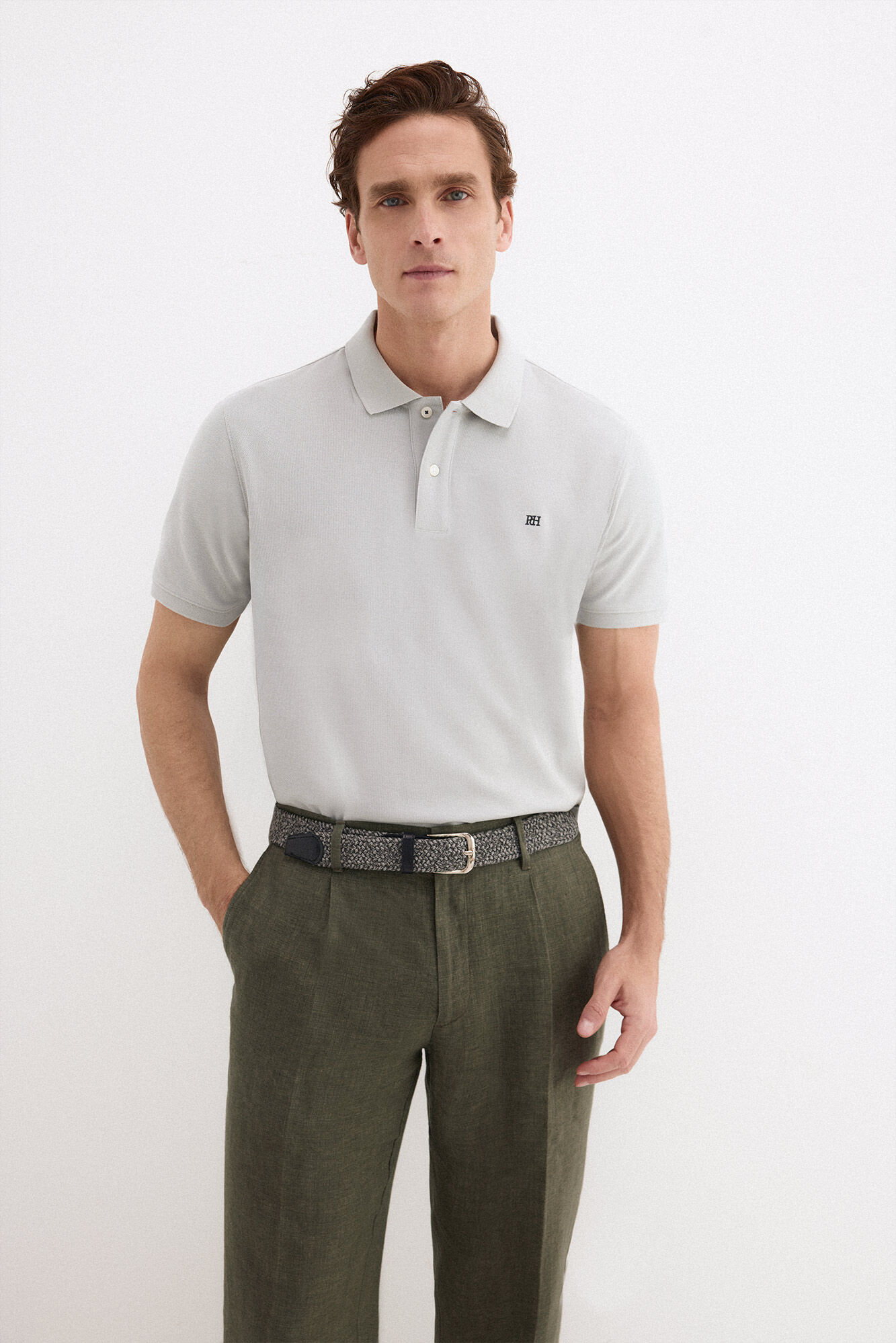 Pedro del Hierro Piqu&eacute; basic polo shirt
