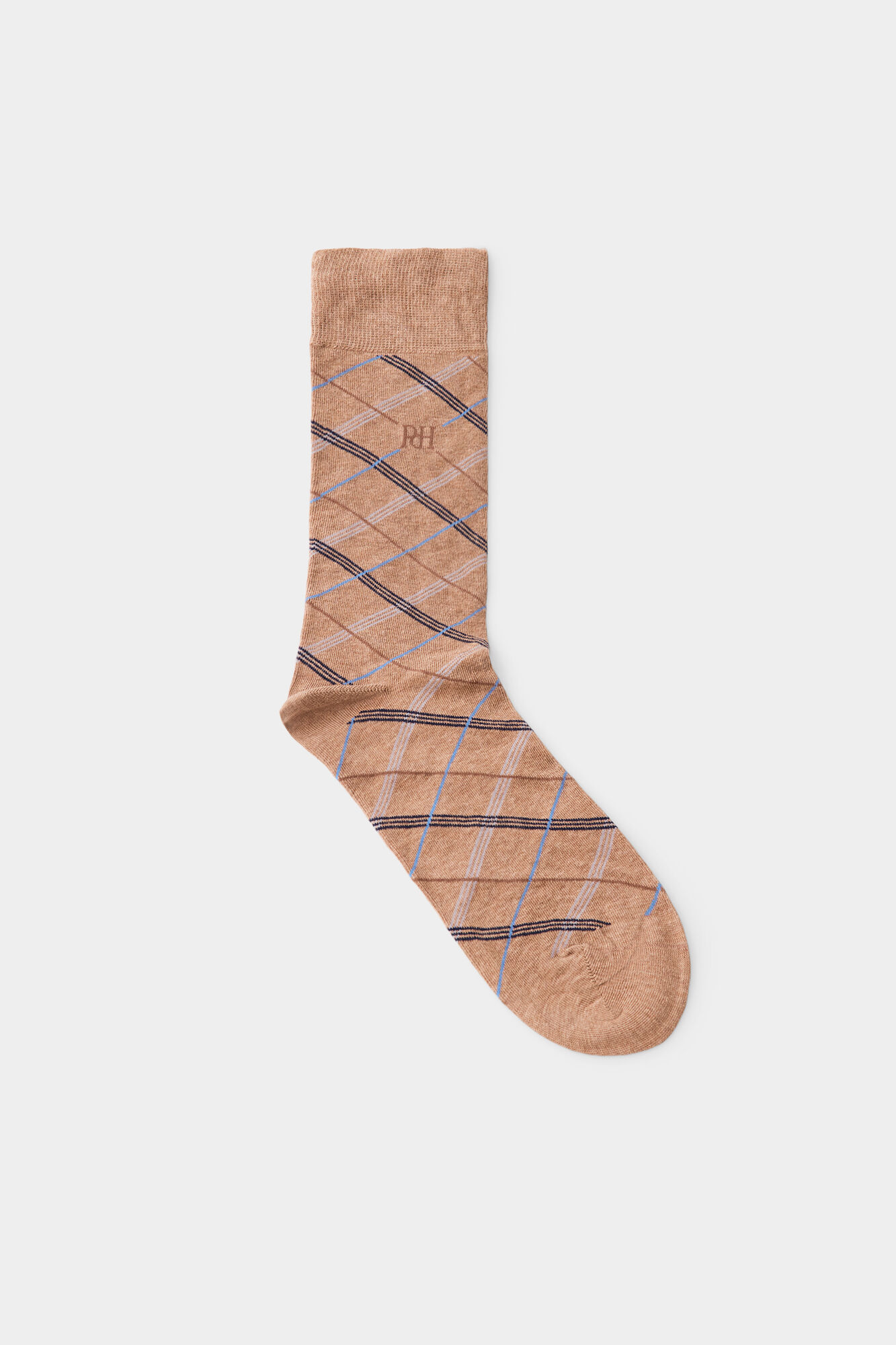 Pedro del Hierro Diamond pattern socks Beige