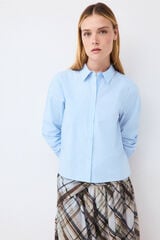 Pedro del Hierro Short sleeve pocket shirt Blue
