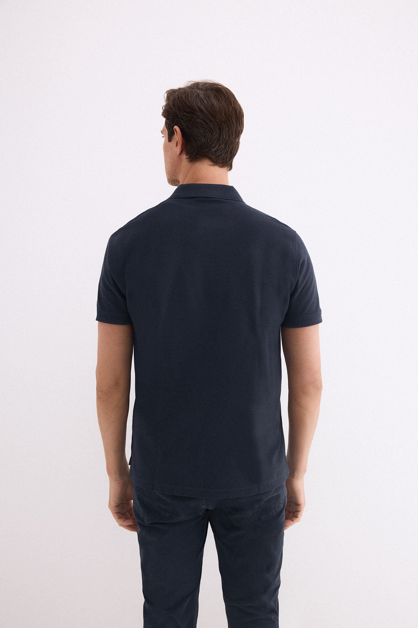 Pedro del Hierro Polo b&aacute;sico piqu&eacute; Azul