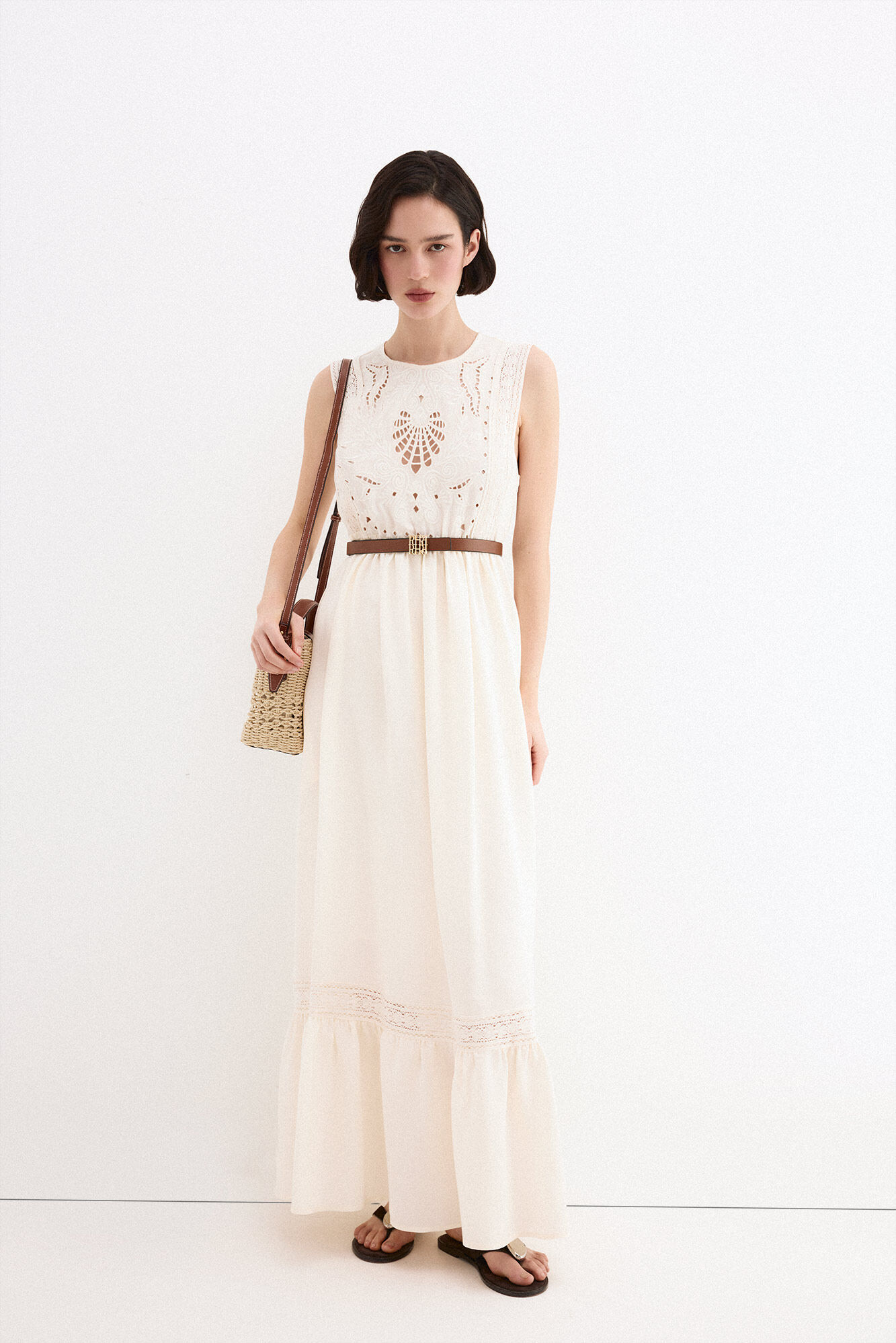 Pedro del Hierro Embroidered romantic dress
