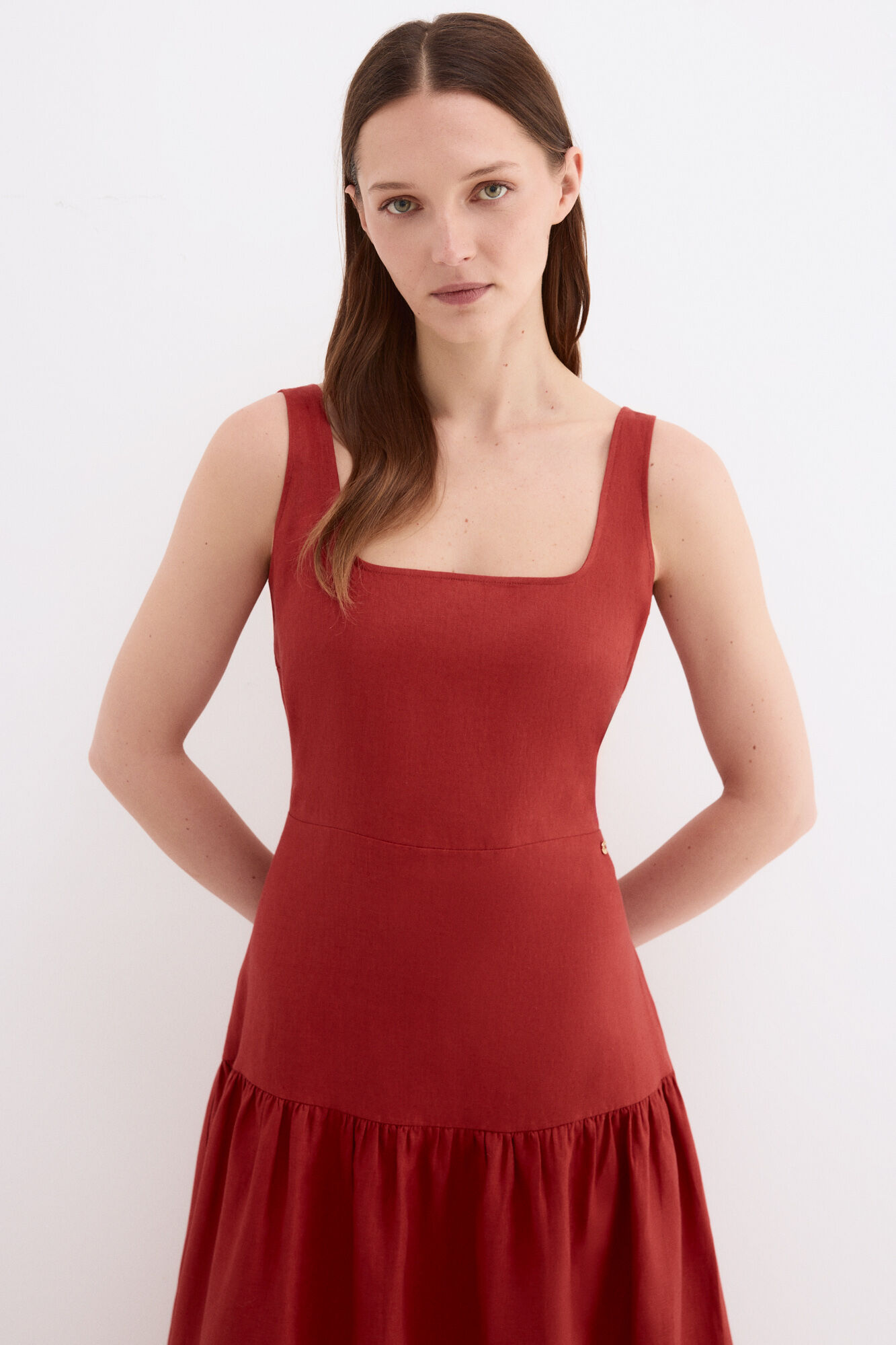 Pedro del Hierro Linen midi dress