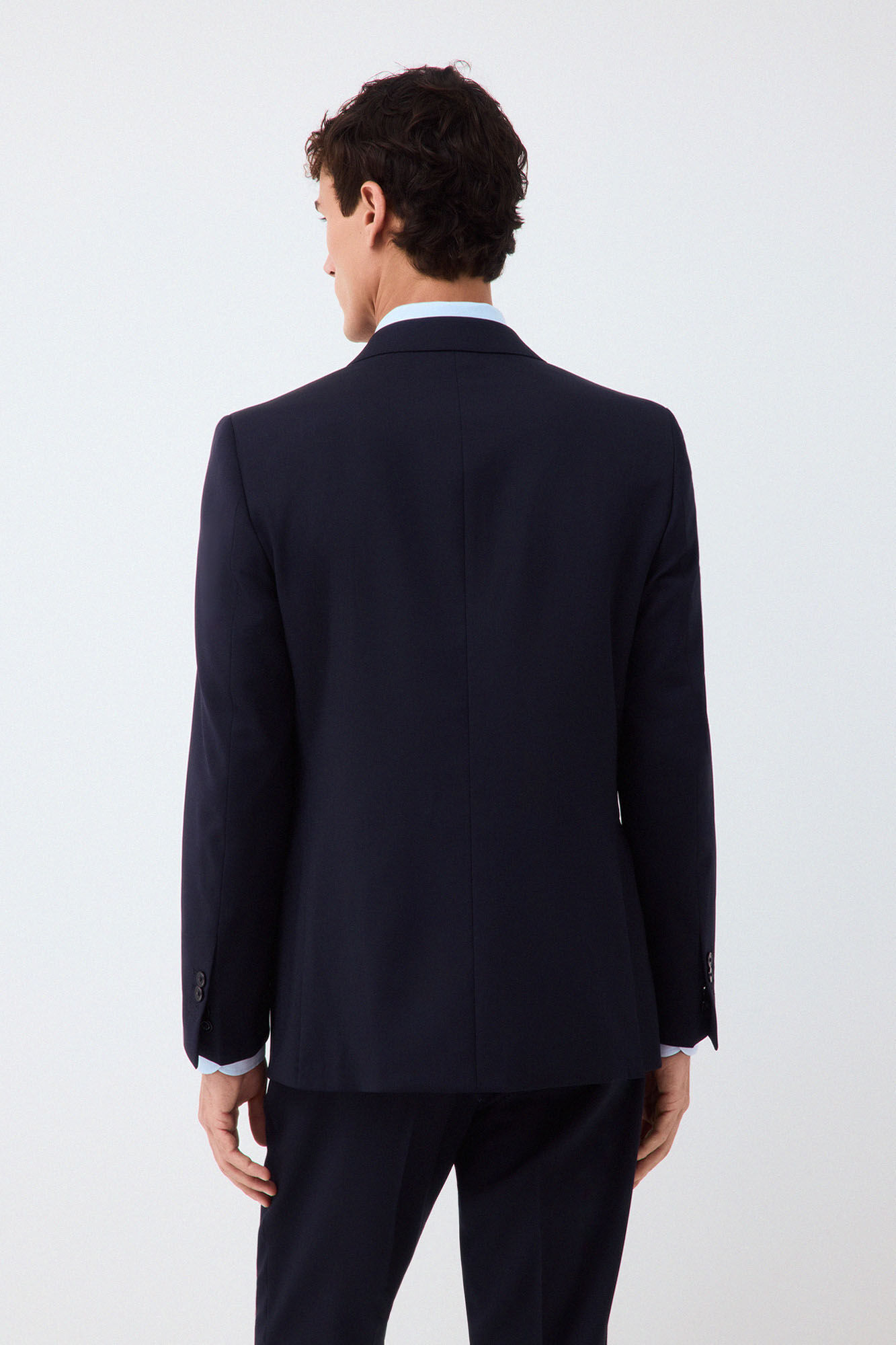 Pedro del Hierro Tailored basic coordinated suit jacket Blue