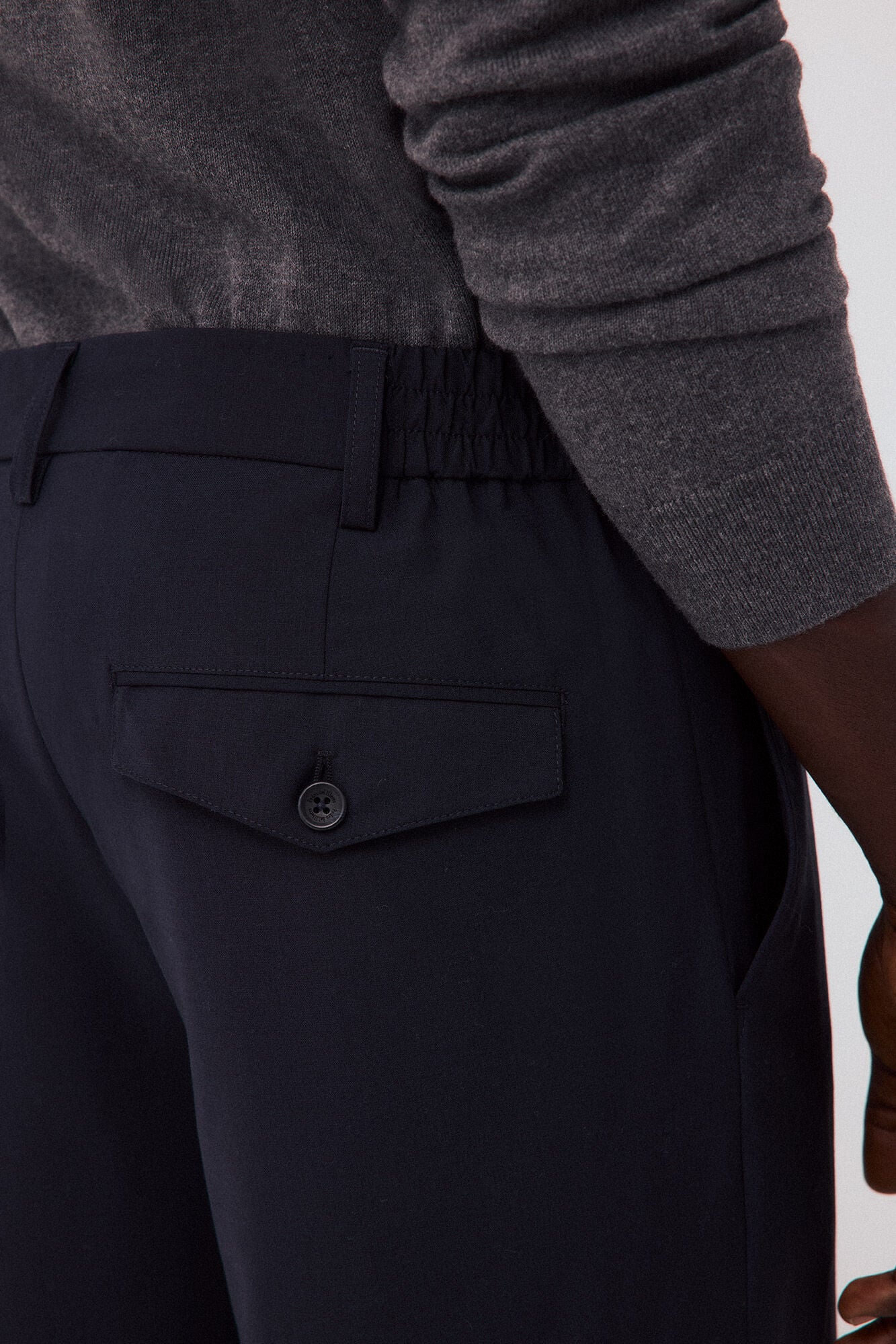 Pedro del Hierro Cal&ccedil;a com el&aacute;stico atr&aacute;s regular Azul
