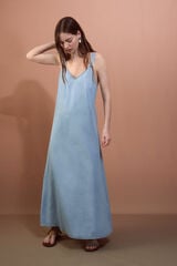 Slowlove Vestido tirantes Tencel Multicolorido