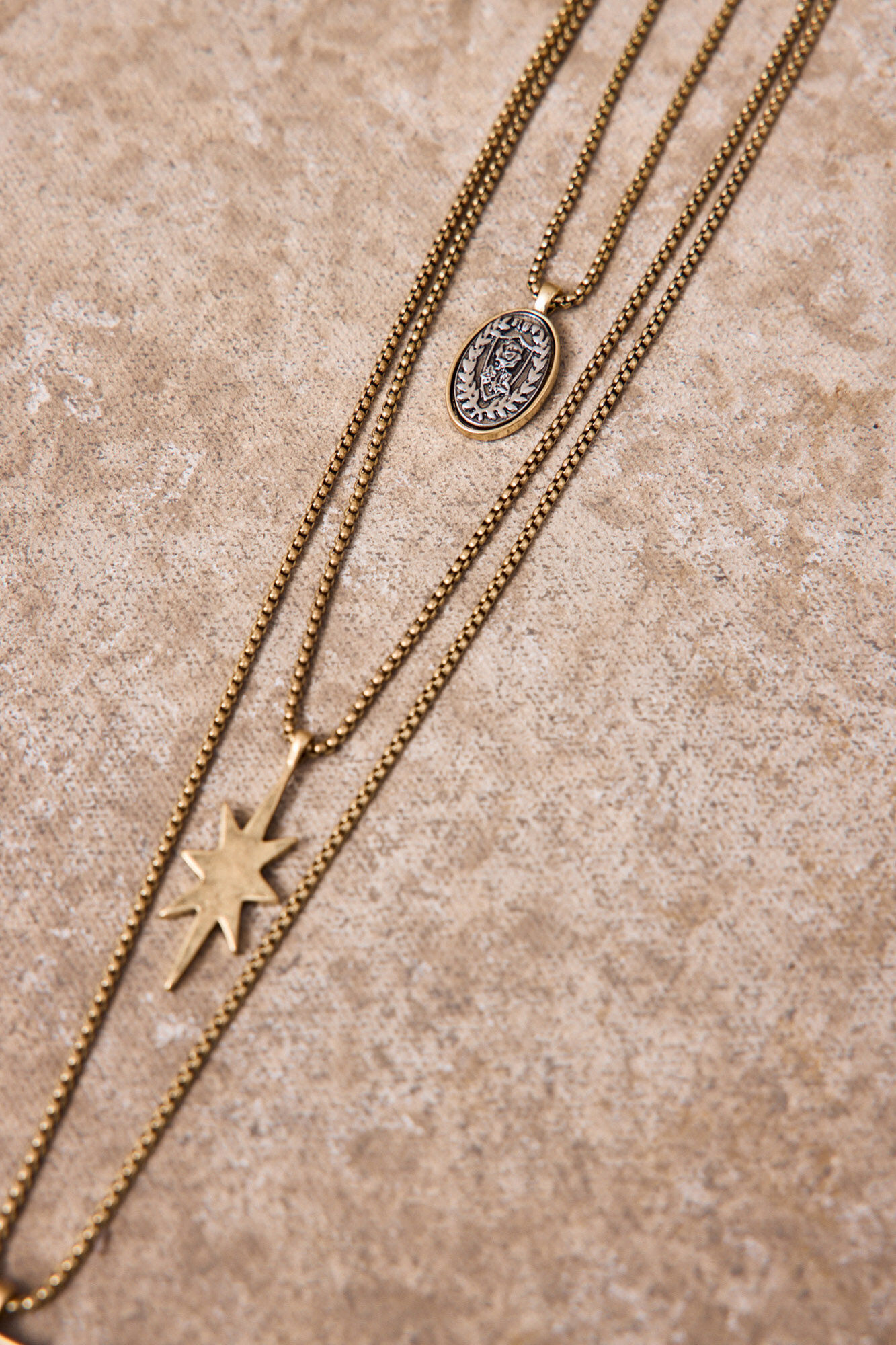Slowlove Long necklace with charms Multicolour