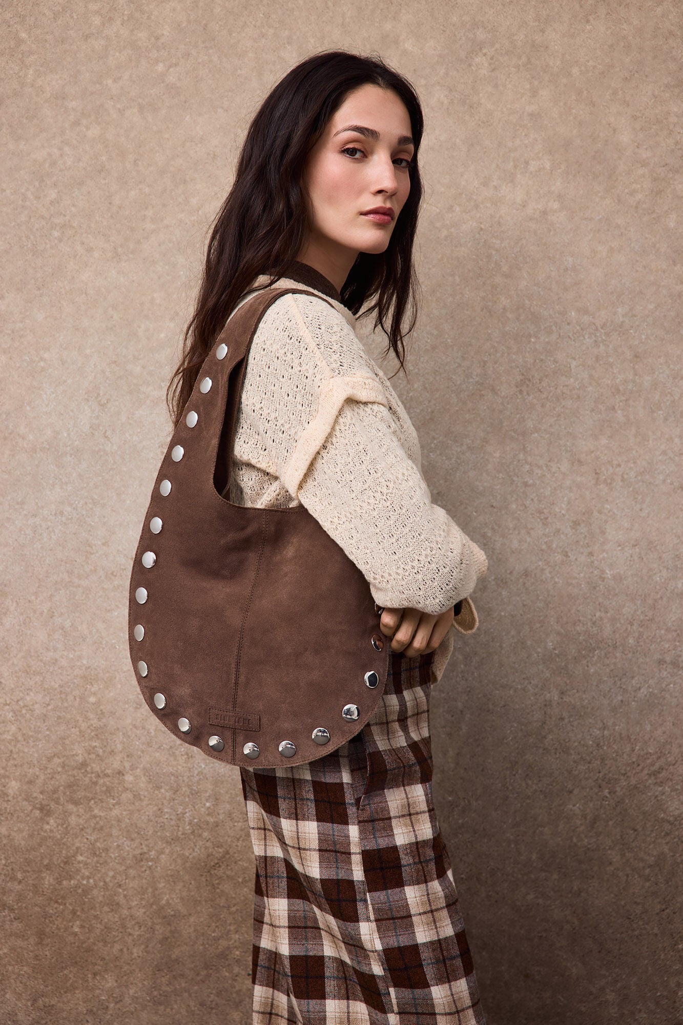 Slowlove Mala a tiracolo hobo em pele