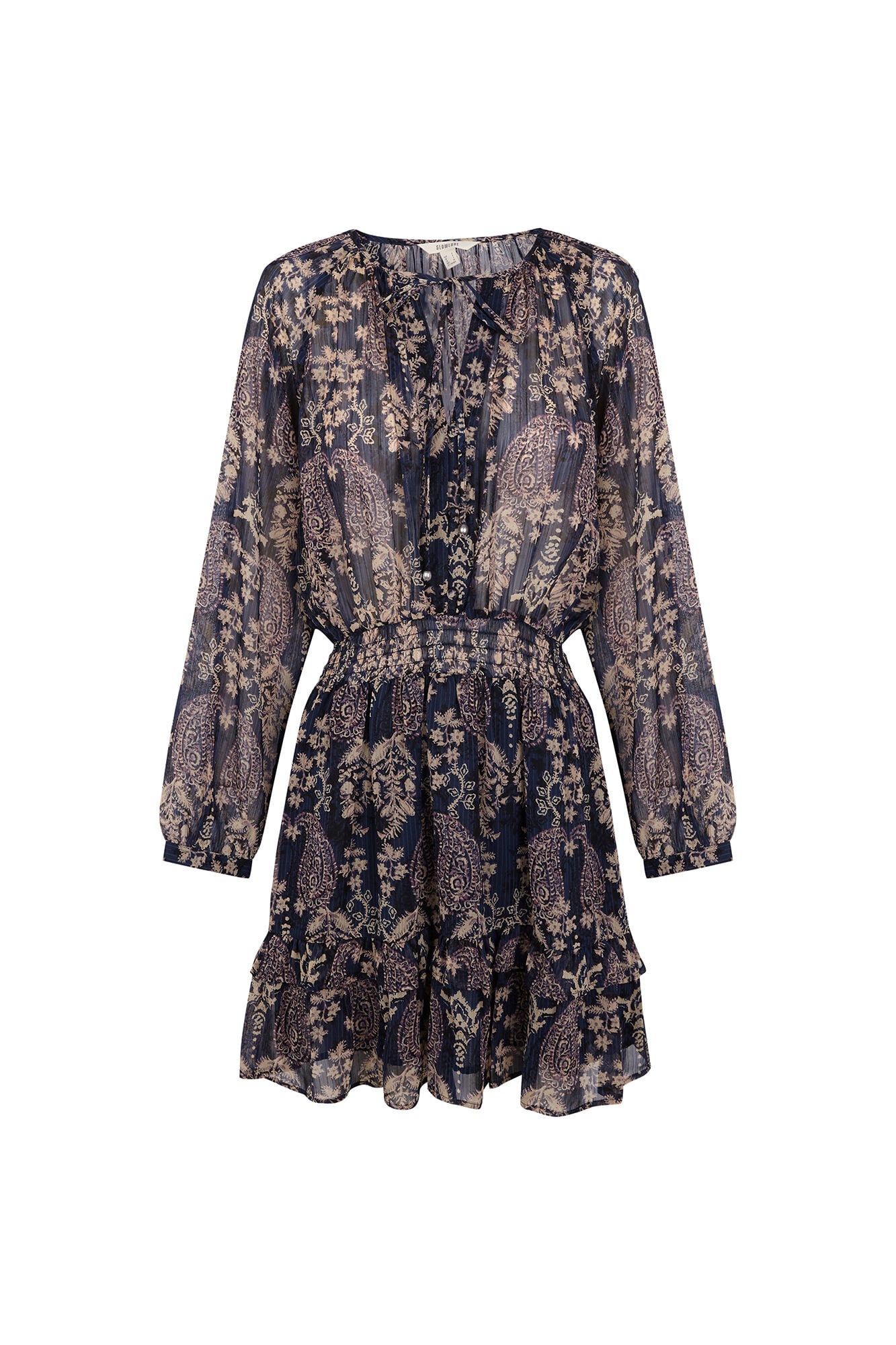 Slowlove Vestido curto estampado Azul