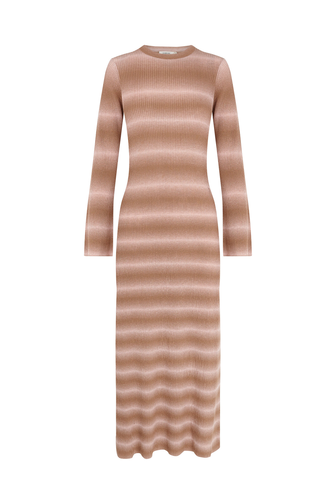 Slowlove Vestido punto estampado Beige