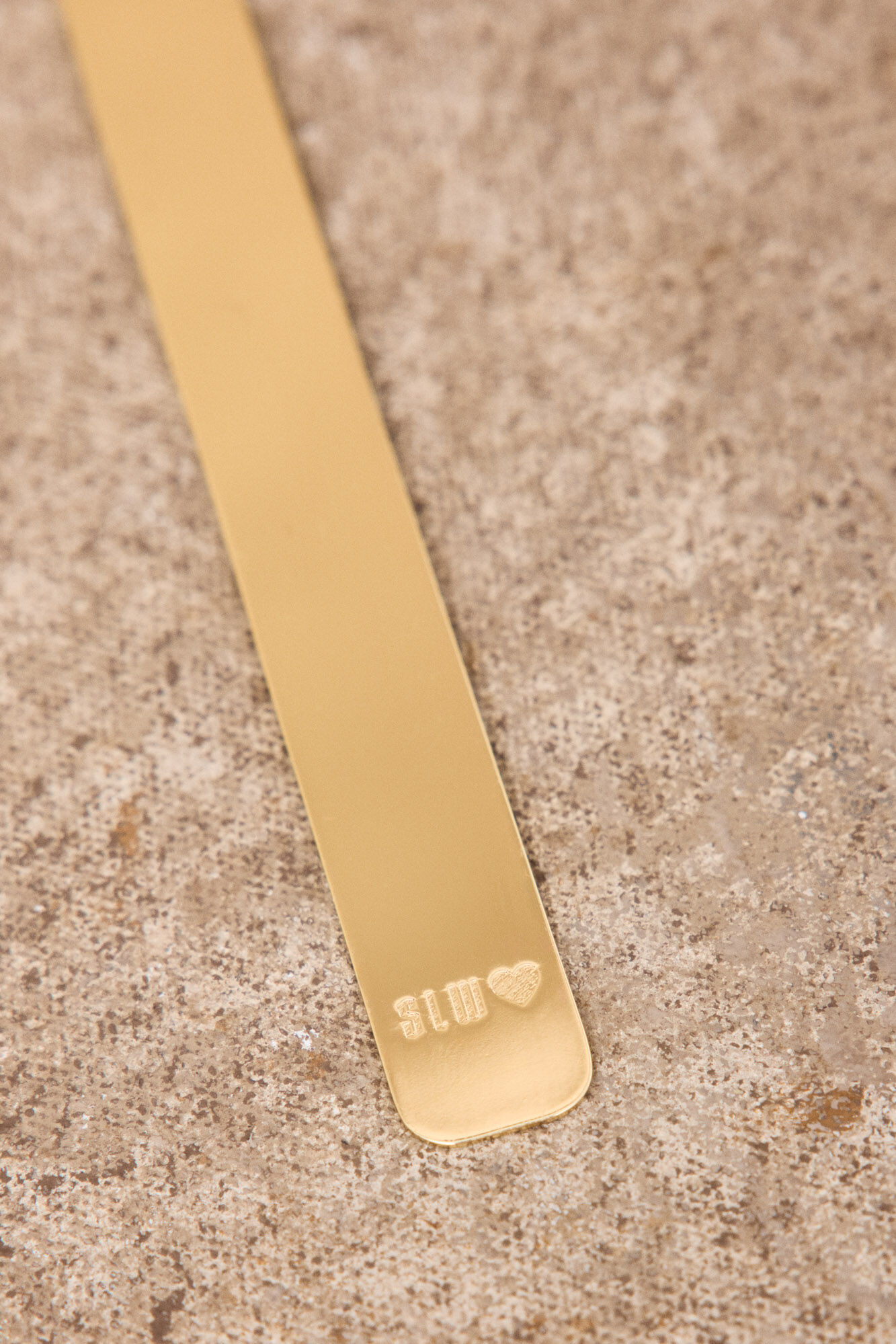 Slowlove Marca p&aacute;ginas met&aacute;lico Beige