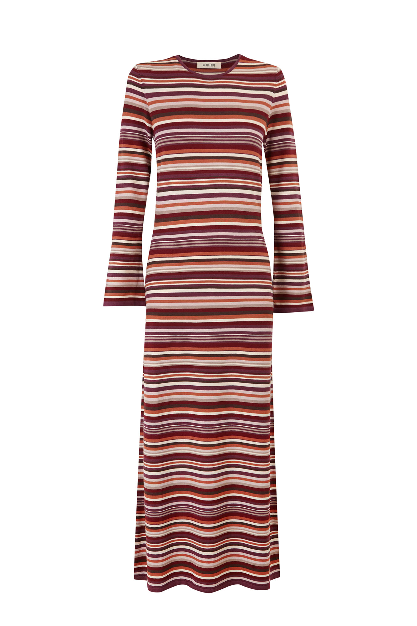Slowlove Vestido de malha &agrave;s riscas Multicolorido