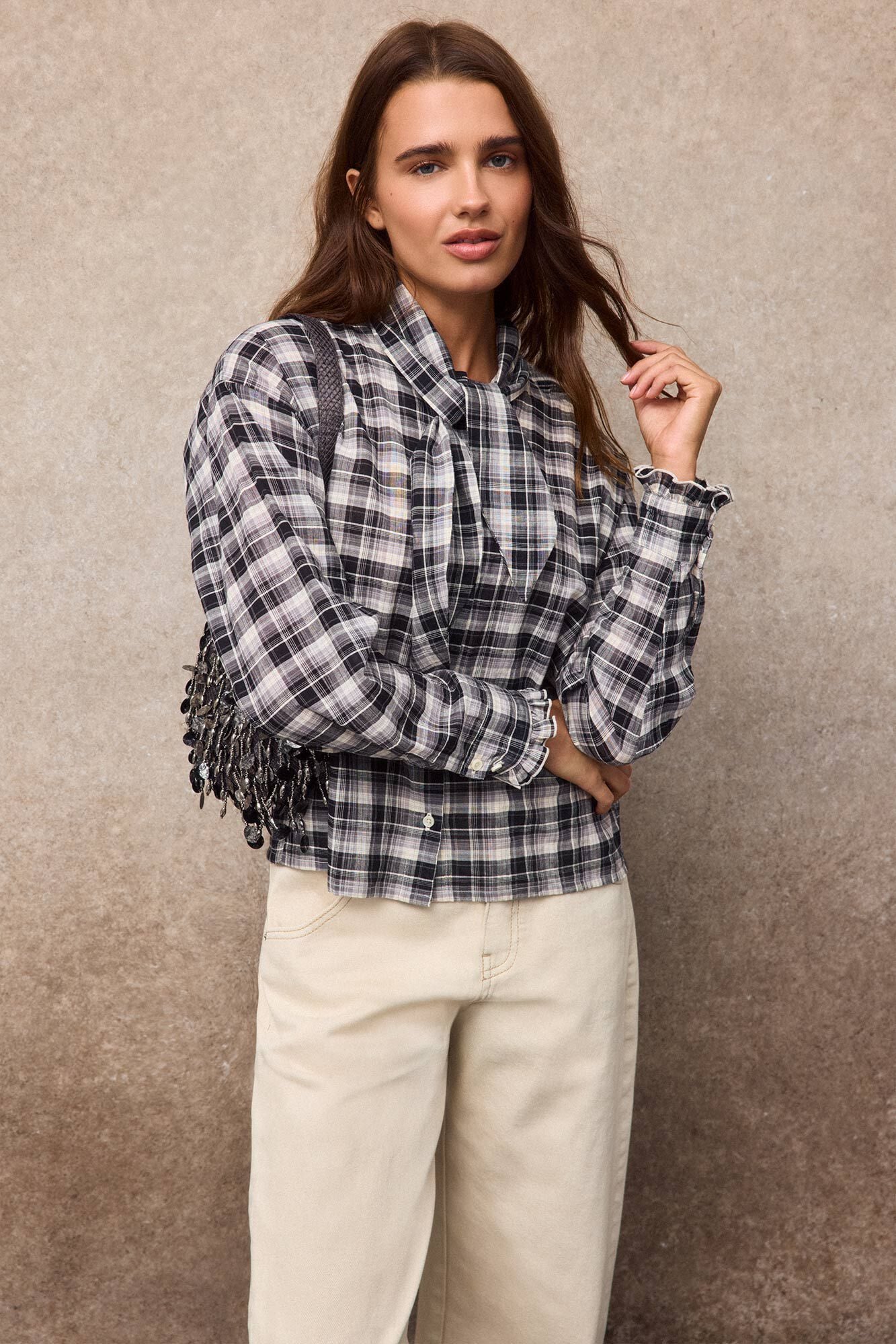 Slowlove Blusa aos quadrados