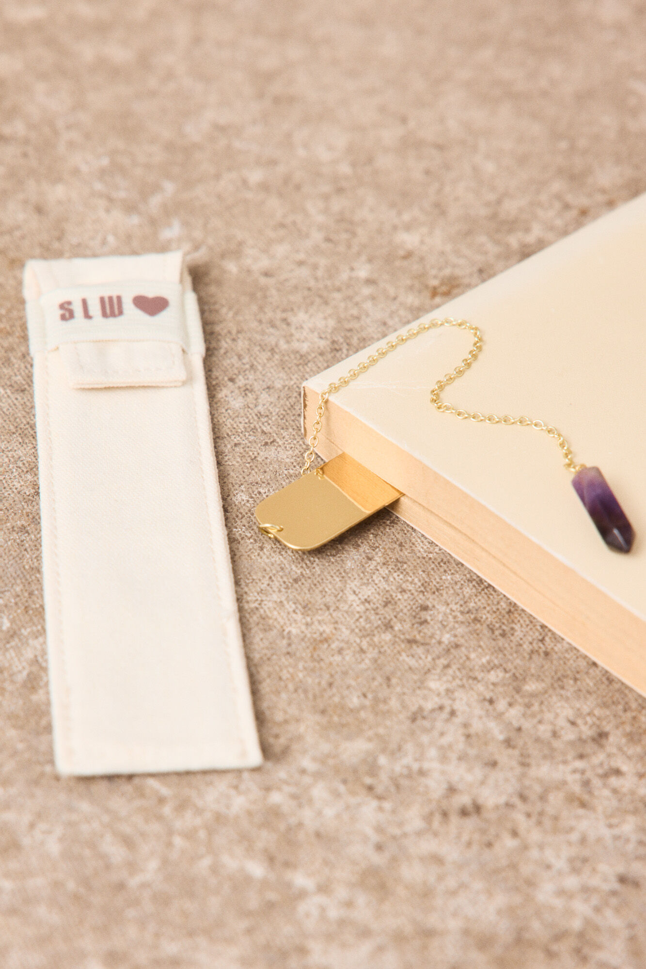 Slowlove Marca p&aacute;ginas met&aacute;lico Beige