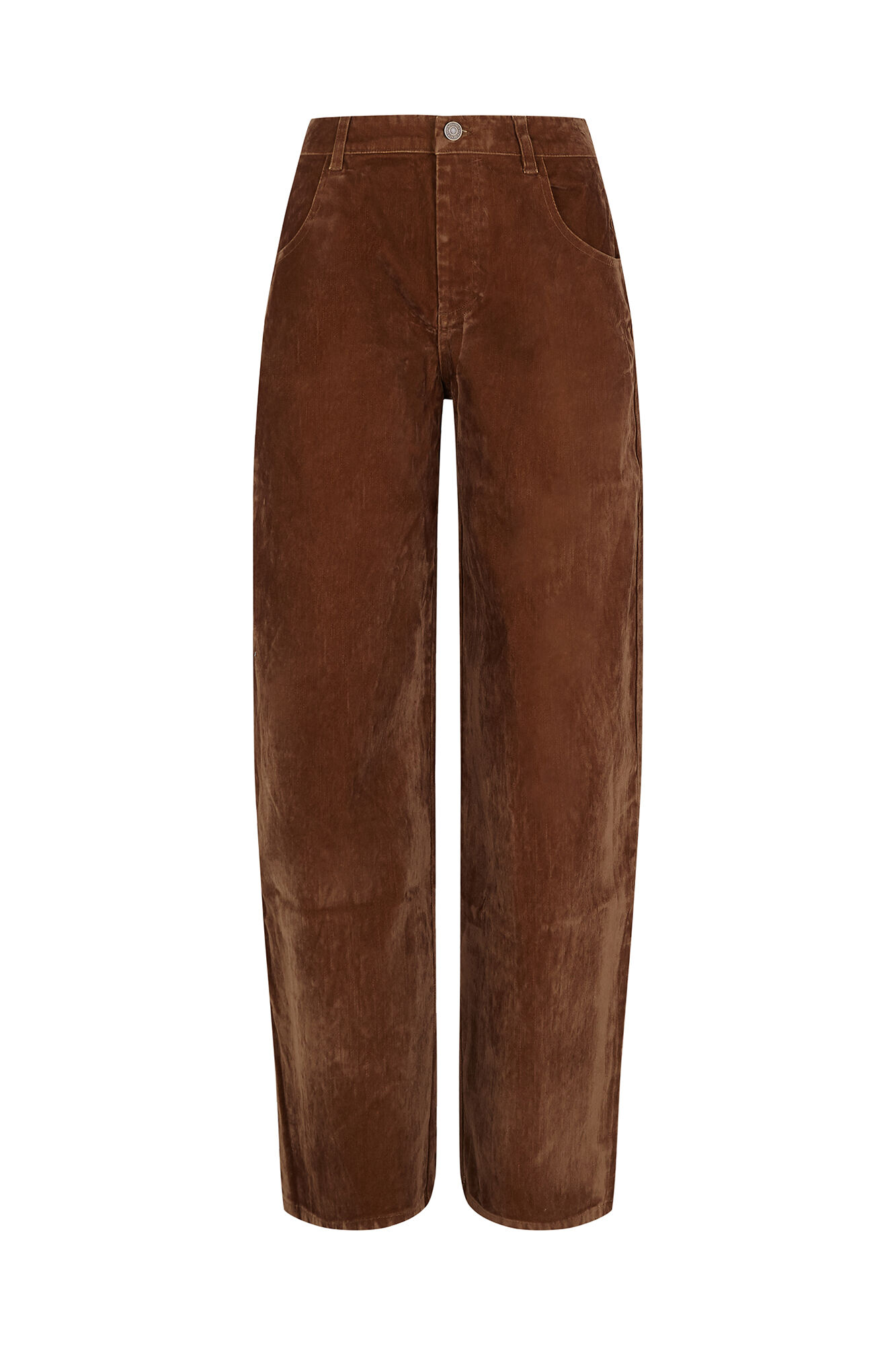 Slowlove Jeans barrel velvet Camel