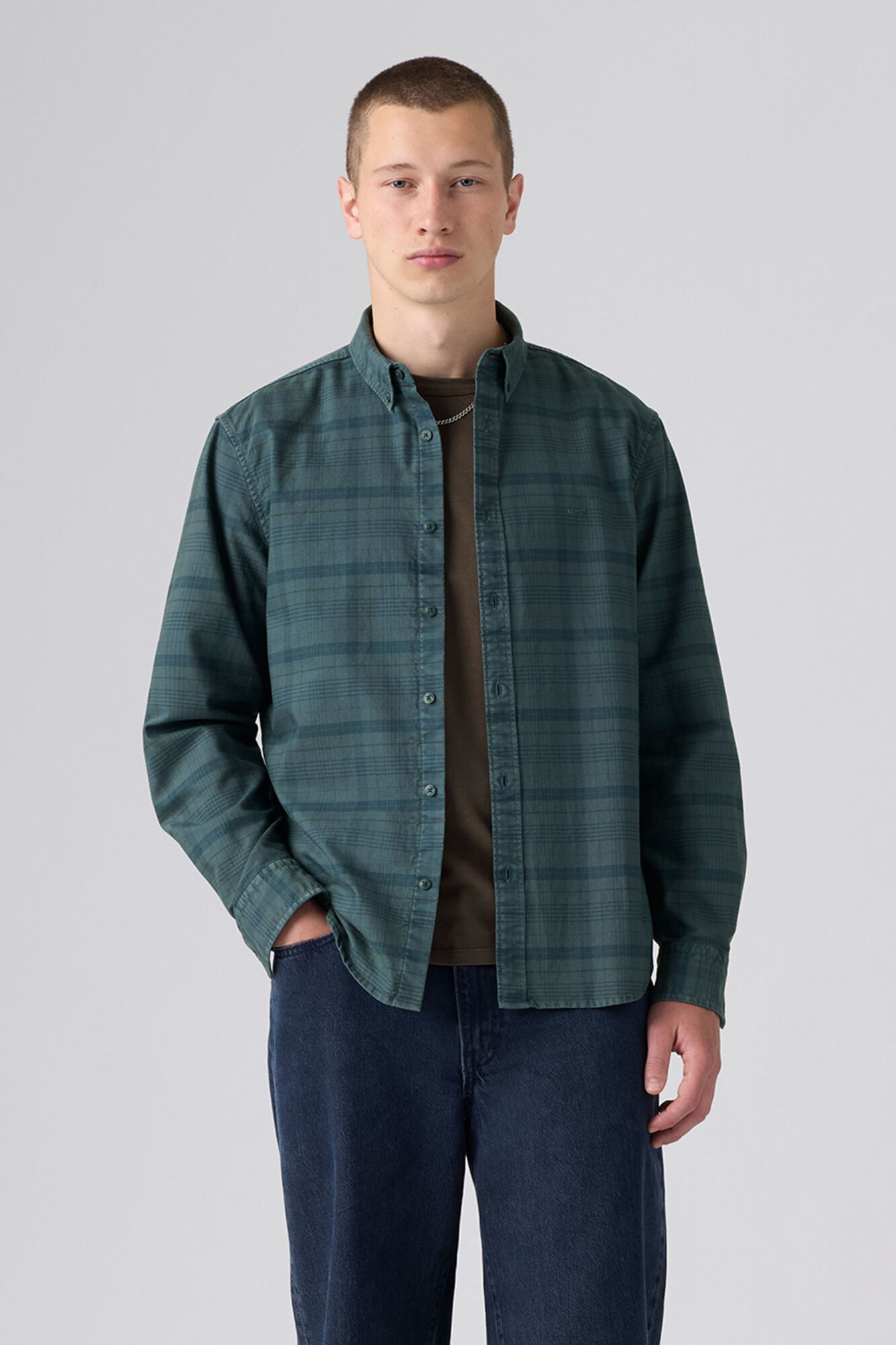 Levi's Camisa estampada de manga comprida branco