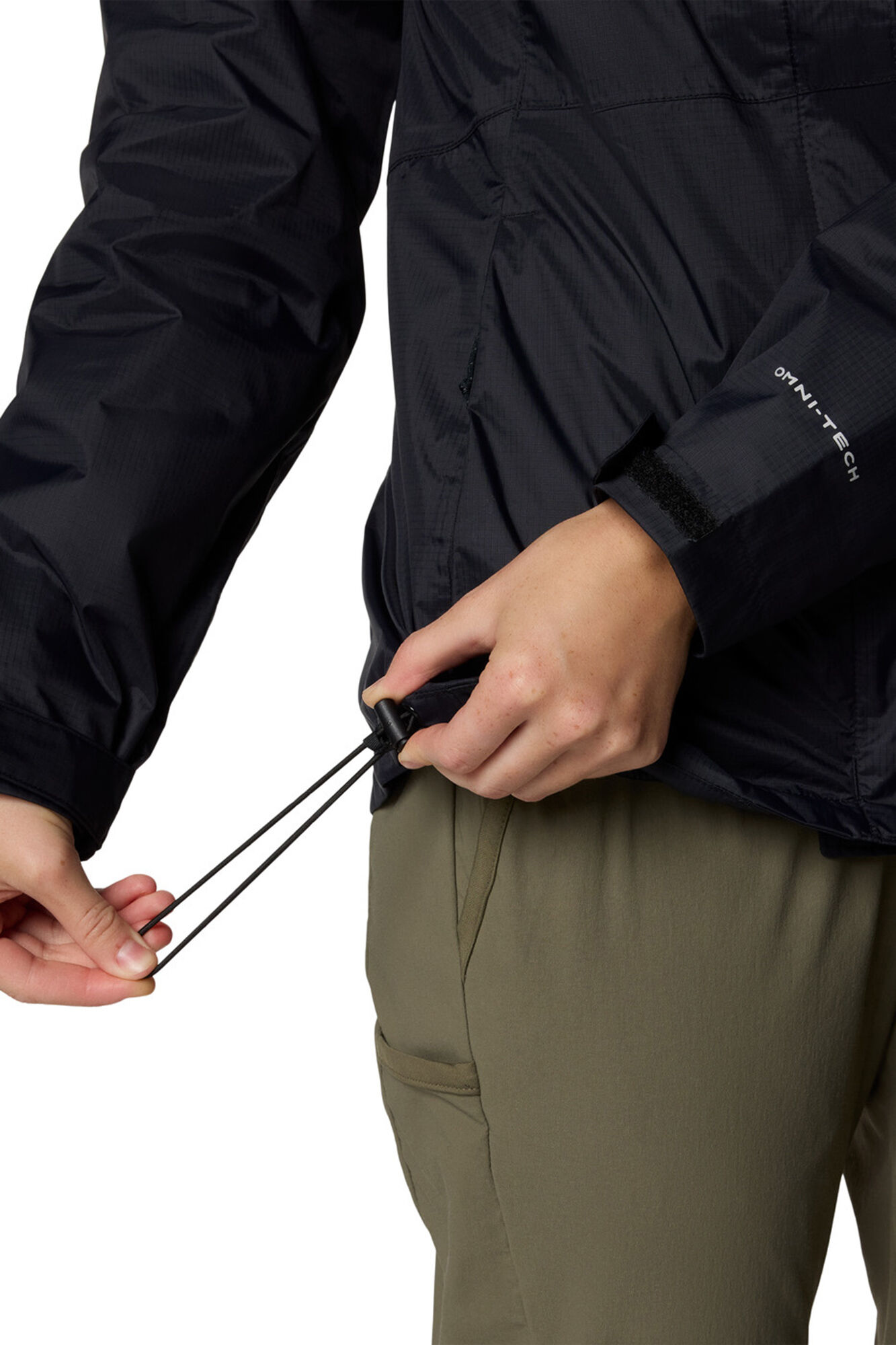Columbia Chaqueta impermeable con capucha negro