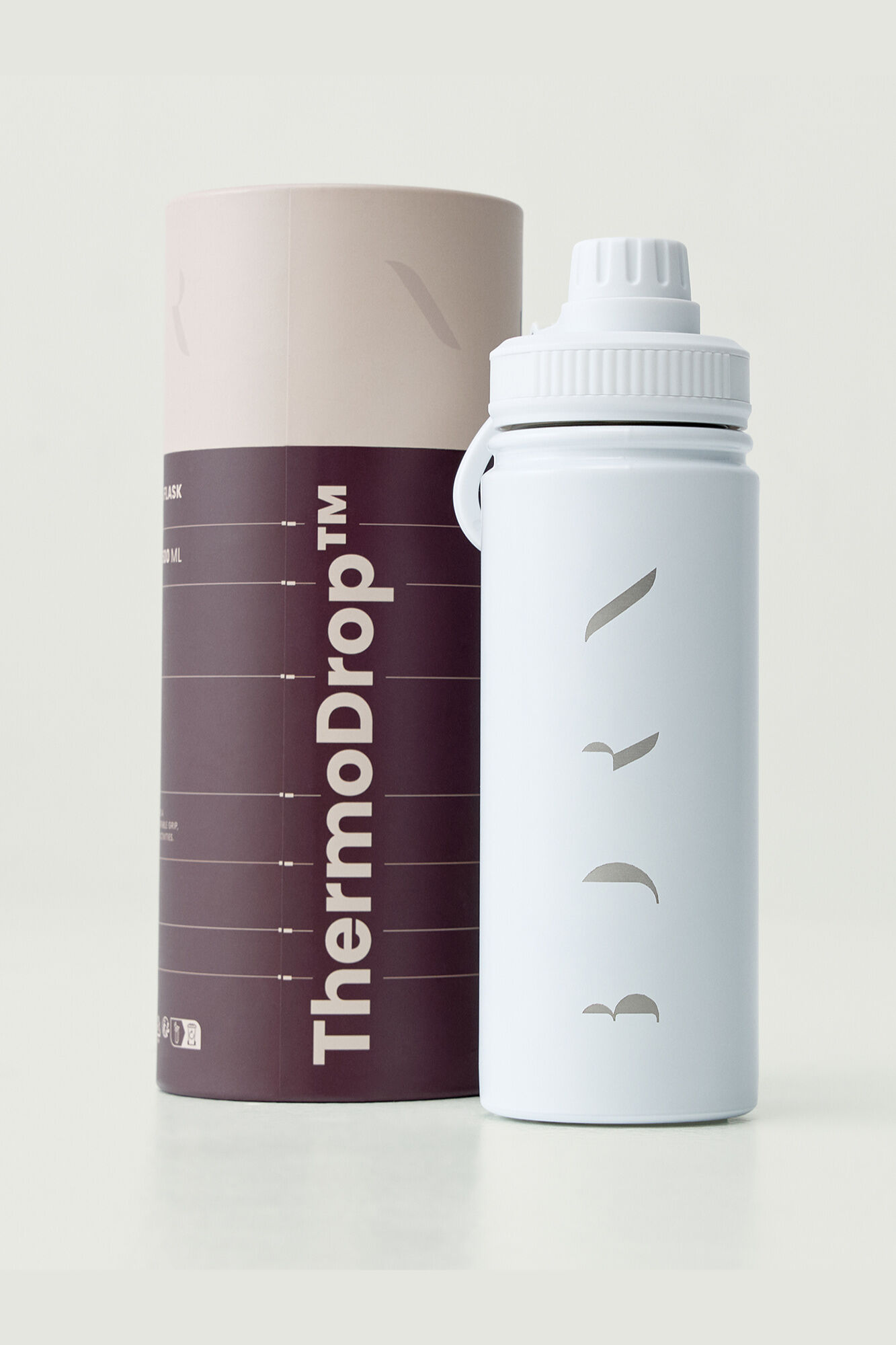 Born Living Yoga Botella t&eacute;rmica Vivaq blanco