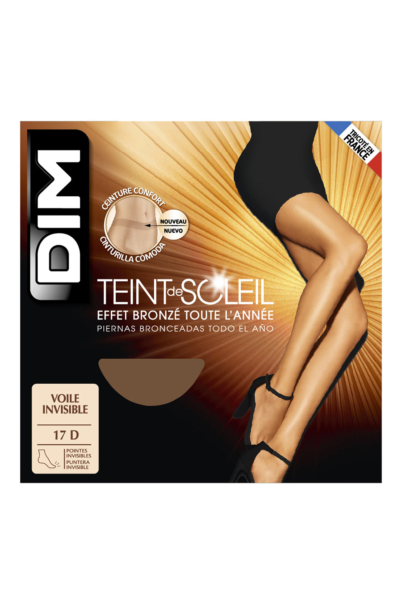 DIM Panty de verano Teint de Soleil transparente efecto natural nude