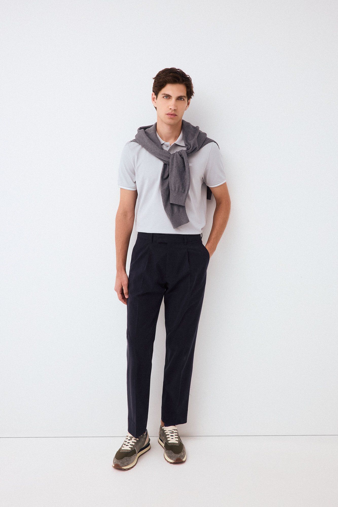 Chinos and cardigan set