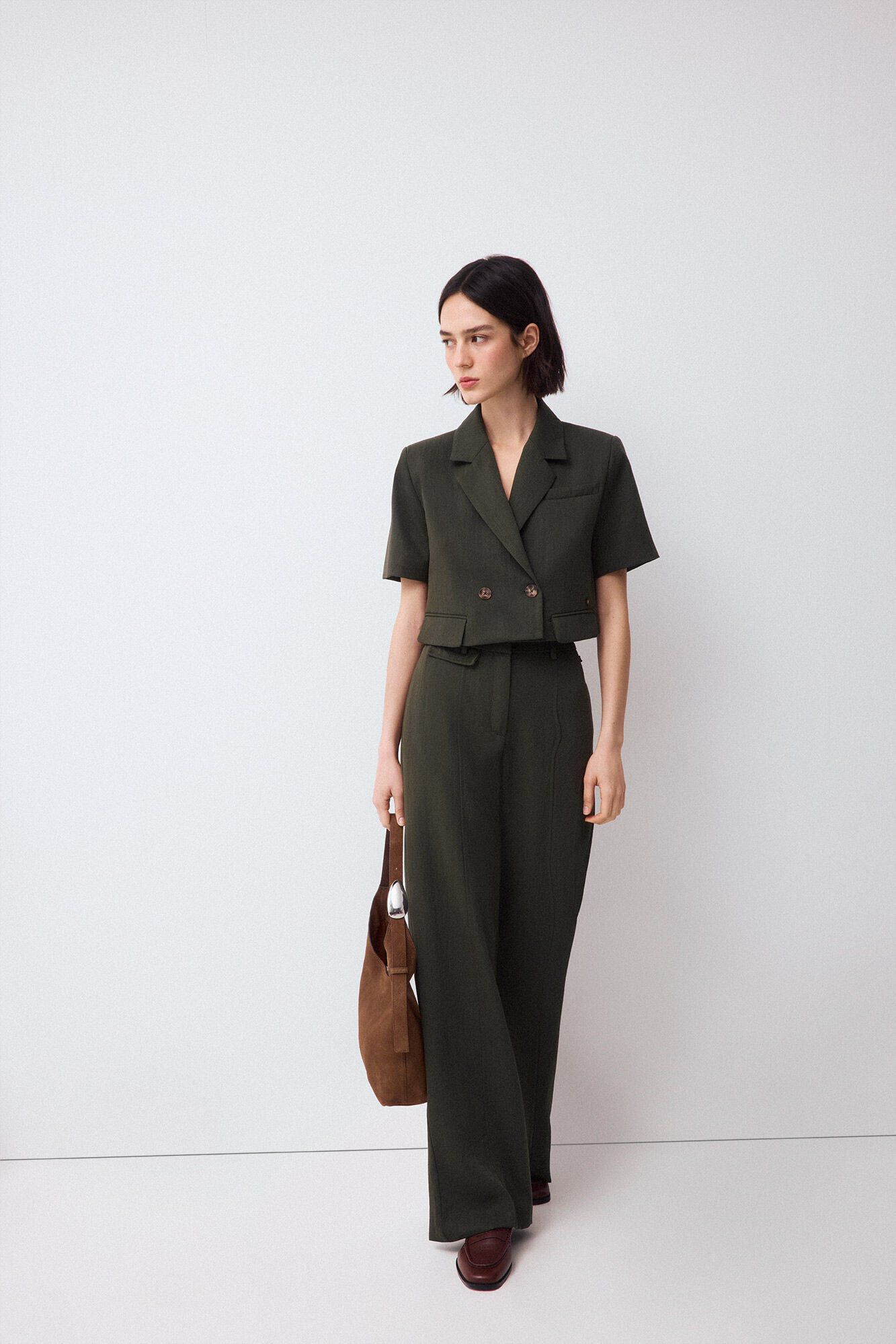 Trousers and blazer set