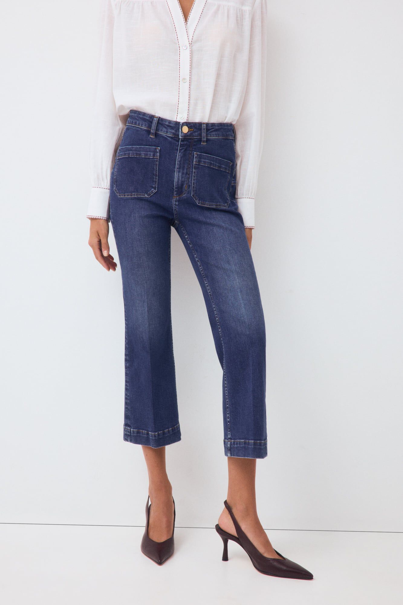 Jeans and blouse set