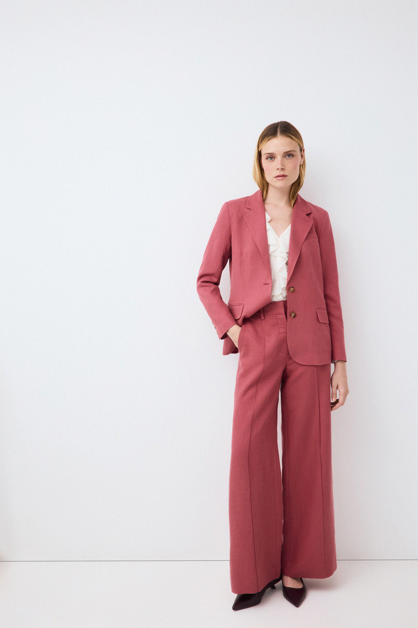 Trousers and blazer set