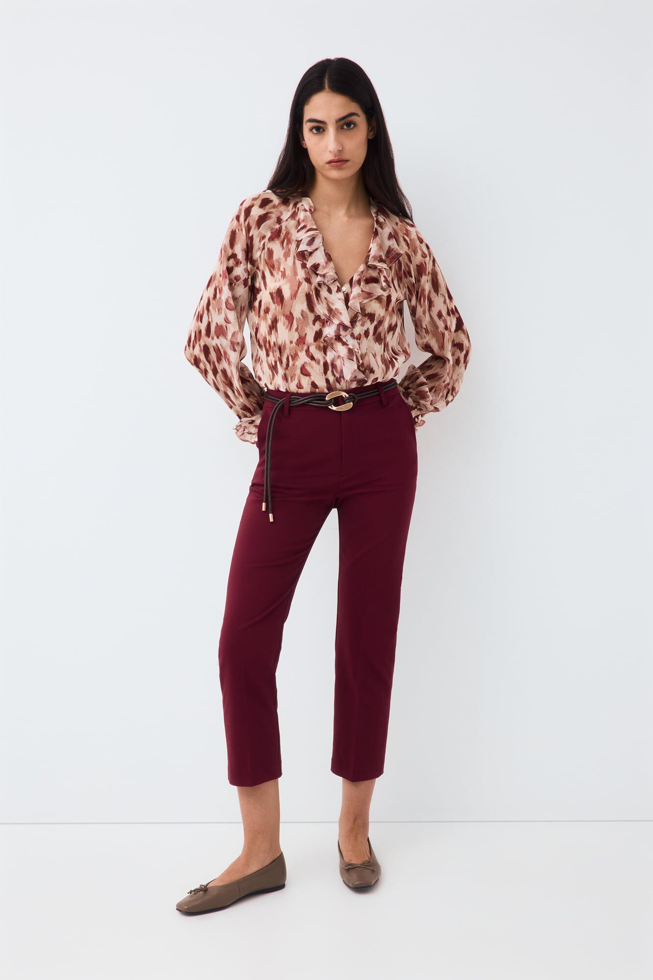 Trousers and blouse set