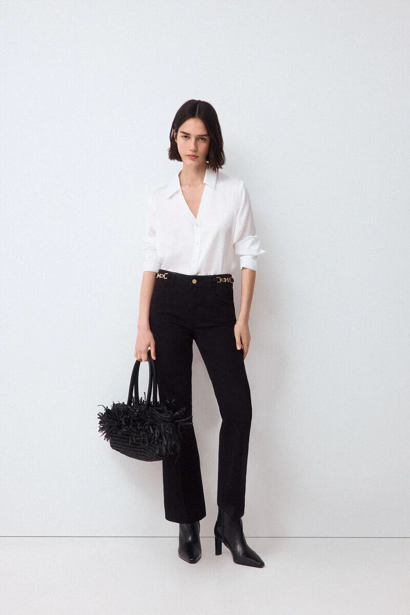 Conjunto de jeans y camisa